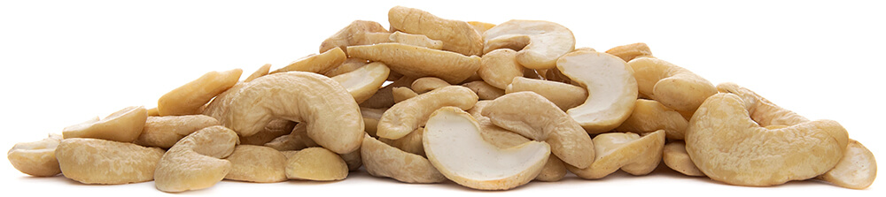 Kešu ořechy půlky natural - z boku